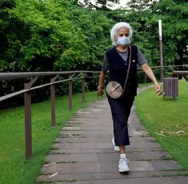 Resident on a nature walk